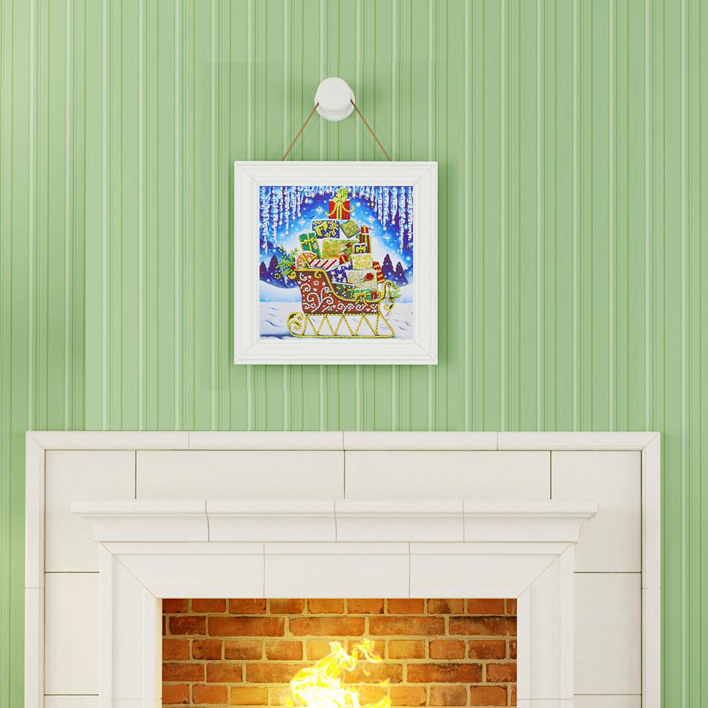 Sleigh - Full Round Drill Diamond Painting 30*30CM