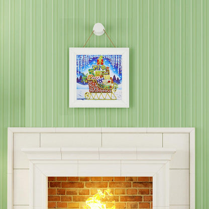Sleigh - Full Round Drill Diamond Painting 30*30CM