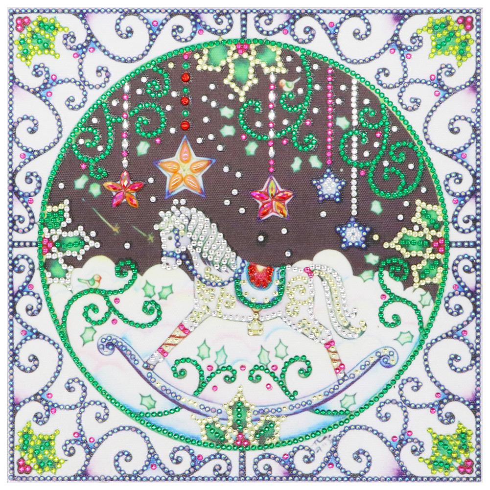 Christmas Horse - Special Shaped Drill Diamond Painting 30*30CM