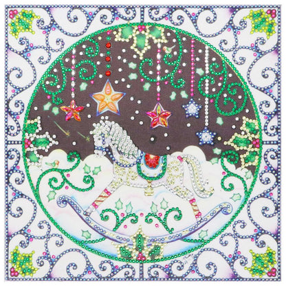 Christmas Horse - Special Shaped Drill Diamond Painting 30*30CM