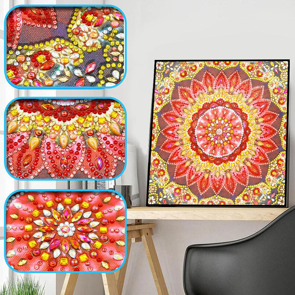 Flower - Special Shaped Drill Diamond Painting 30*30CM