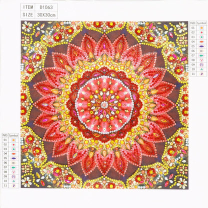 Flower - Special Shaped Drill Diamond Painting 30*30CM