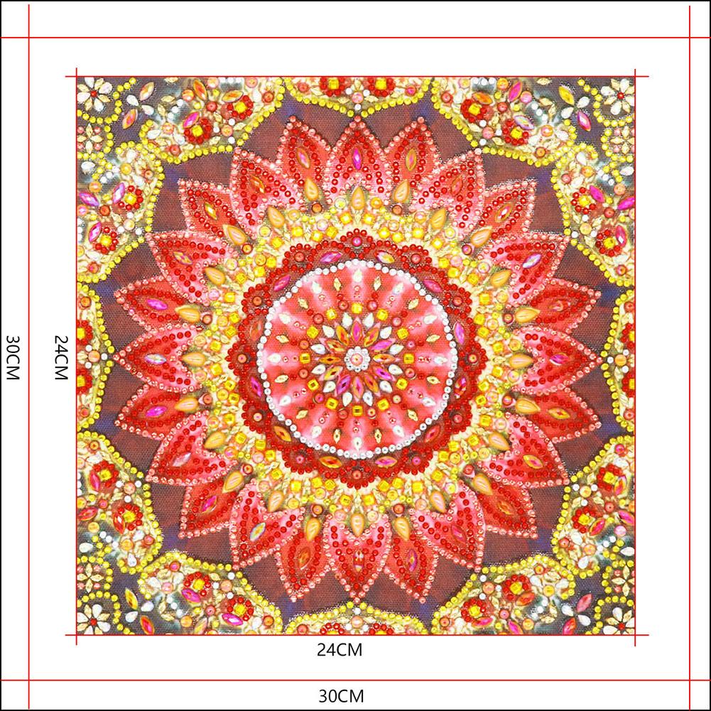 Flower - Special Shaped Drill Diamond Painting 30*30CM