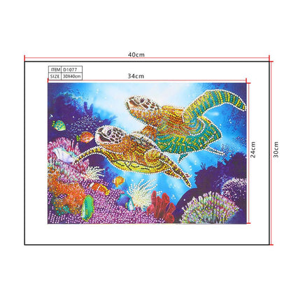 Tortoise - Special Shaped Drill Diamond Painting 30X40CM