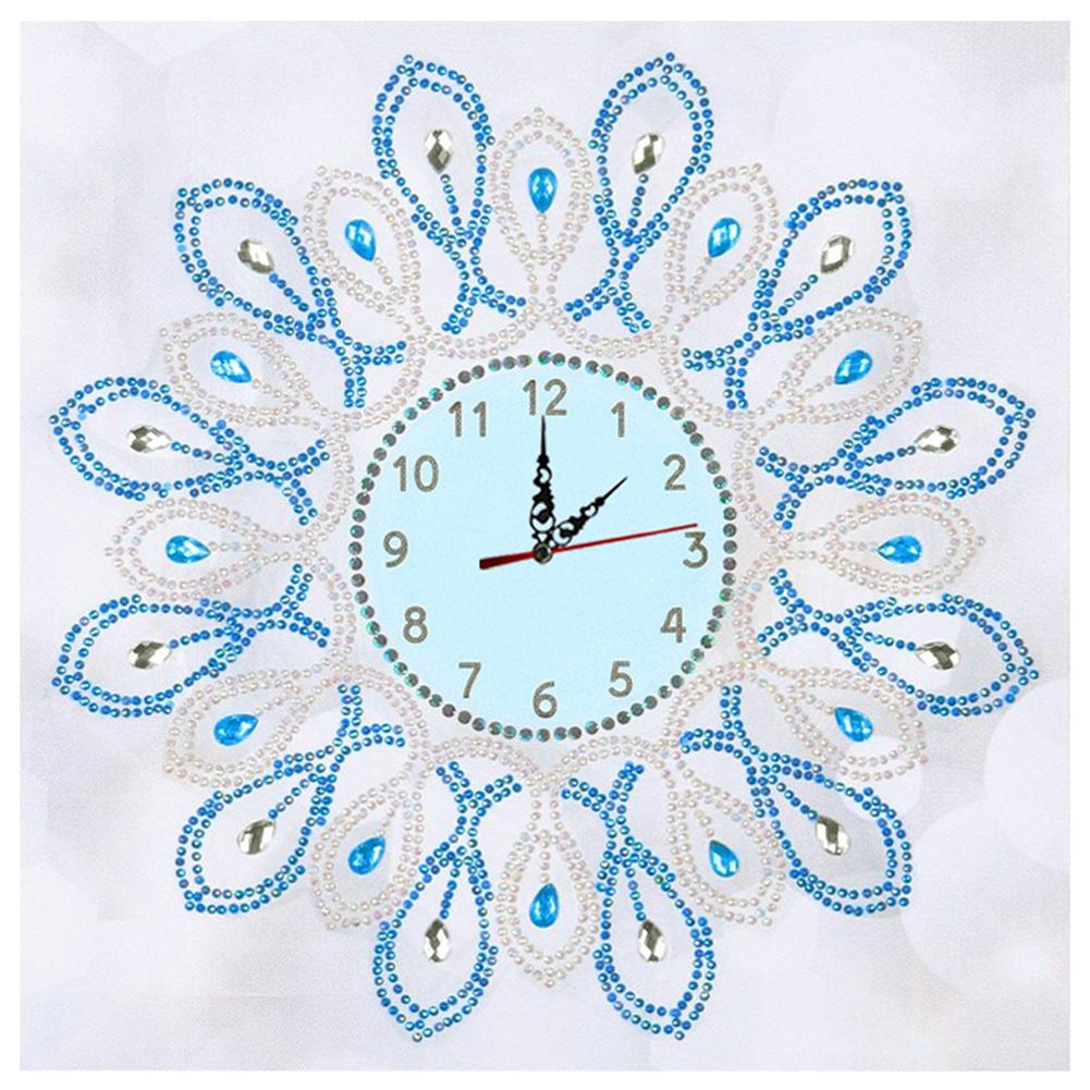 Geometric Clock - Special Shaped Drill Diamond Painting 35*35CM