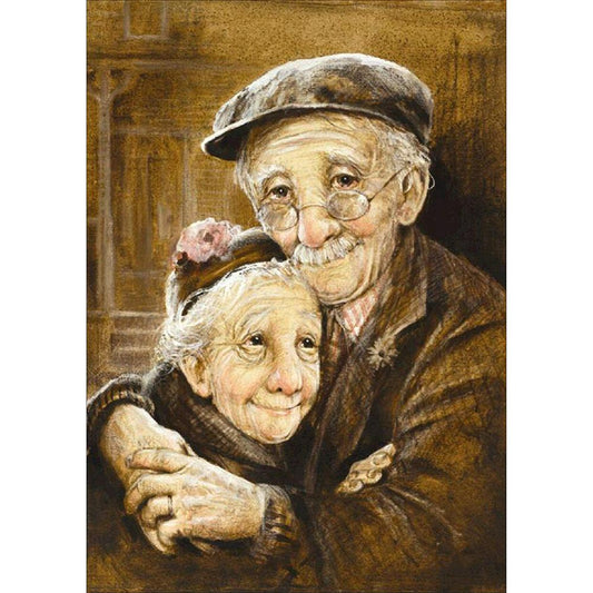 Older Couples - Full Round Drill Diamond Painting 30*40CM