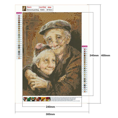 Older Couples - Full Round Drill Diamond Painting 30*40CM