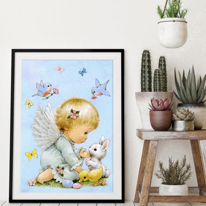 Angel - Full Round Drill Diamond Painting 30*40CM