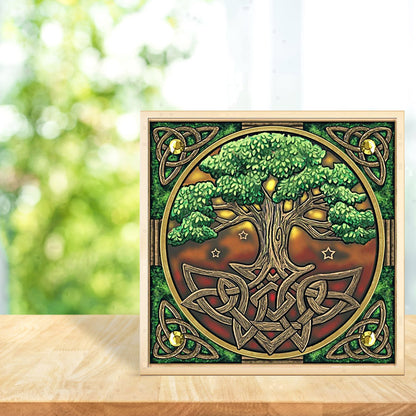 Tree - Full Round Drill Diamond Painting 30*30 CM