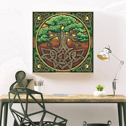 Tree - Full Round Drill Diamond Painting 30*30 CM