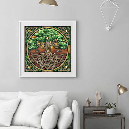 Tree - Full Round Drill Diamond Painting 30*30 CM