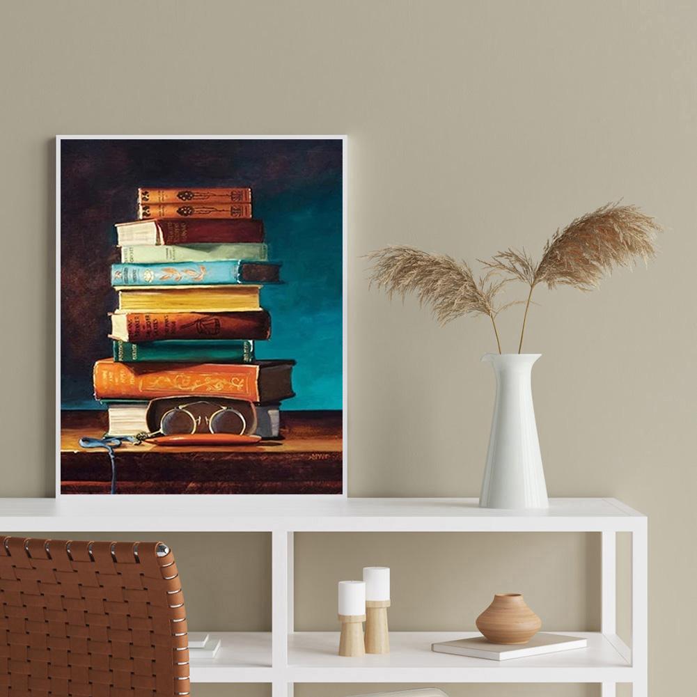 Bookshelf - Full Round Drill Diamond Painting 30X40CM