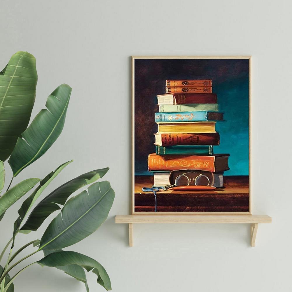 Bookshelf - Full Round Drill Diamond Painting 30X40CM