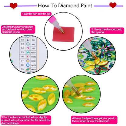 Datura - Special Shaped Drill Diamond Painting 30*30CM