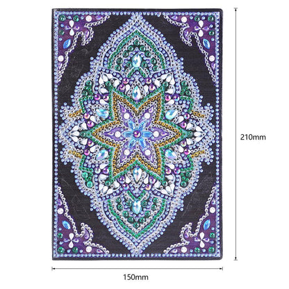 DIY Mandala Special Shaped Diamond Painting 50 Pages A5 Notebook Sketchbook