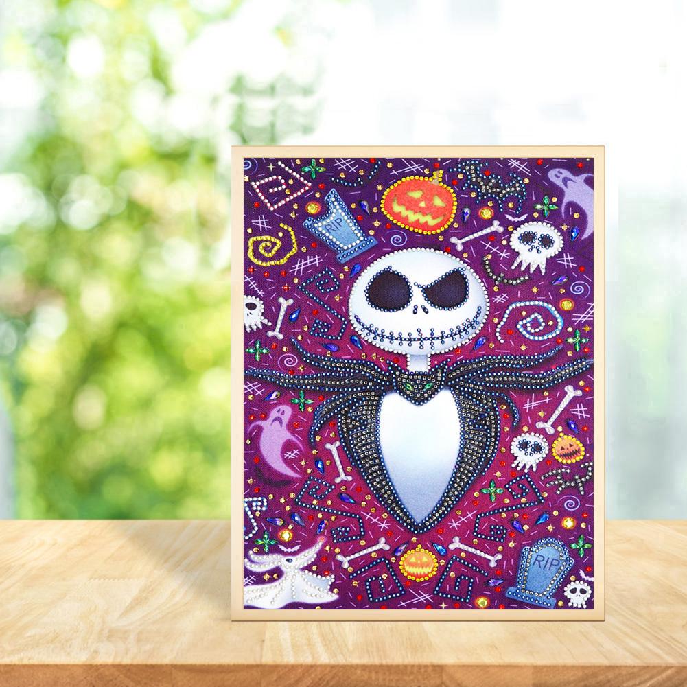 Skull - Special Shaped Drill Diamond Painting 30*40CM