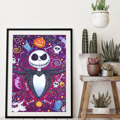Skull - Special Shaped Drill Diamond Painting 30*40CM