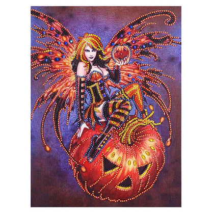 Witch - Full Round Drill Diamond Painting 30*40CM