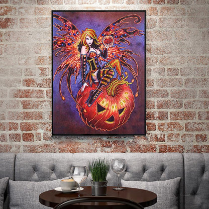 Witch - Full Round Drill Diamond Painting 30*40CM
