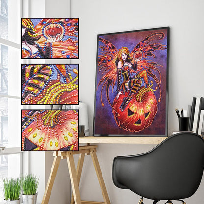Witch - Full Round Drill Diamond Painting 30*40CM