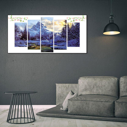 Snow Mountain - Full Round Drill Diamond Painting 95*45CM