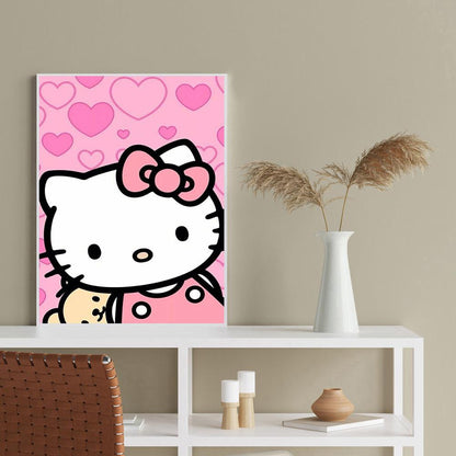 Hello Kitty - Full Round Drill Diamond Painting 30*40CM