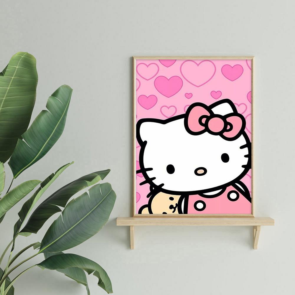 Hello Kitty - Full Round Drill Diamond Painting 30*40CM