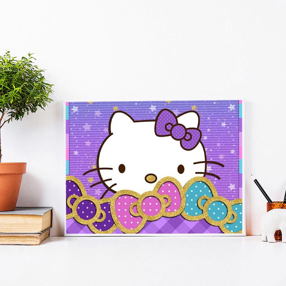 Hello Kitty - Full Round Drill Diamond Painting 30*40CM