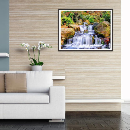 Landscape - Full Round Drill Diamond Painting 30*40CM