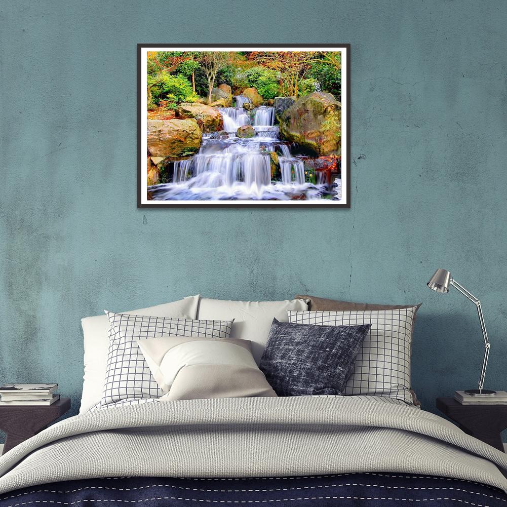 Landscape - Full Round Drill Diamond Painting 30*40CM