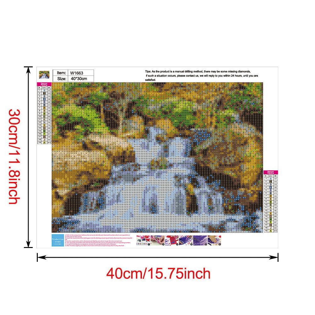 Landscape - Full Round Drill Diamond Painting 30*40CM