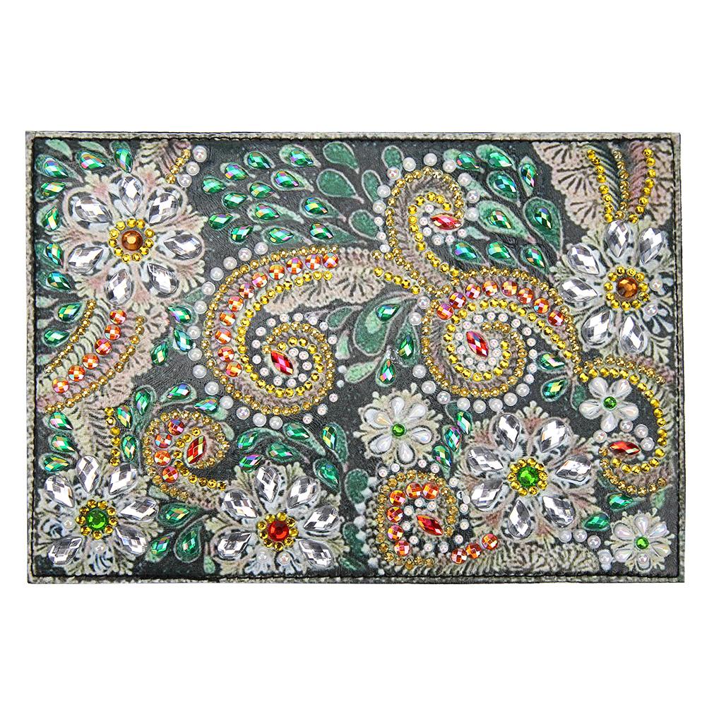 DIY Special Shaped Diamond Painting PU Leather Passport Protective Cover