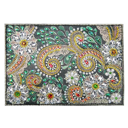 DIY Special Shaped Diamond Painting PU Leather Passport Protective Cover