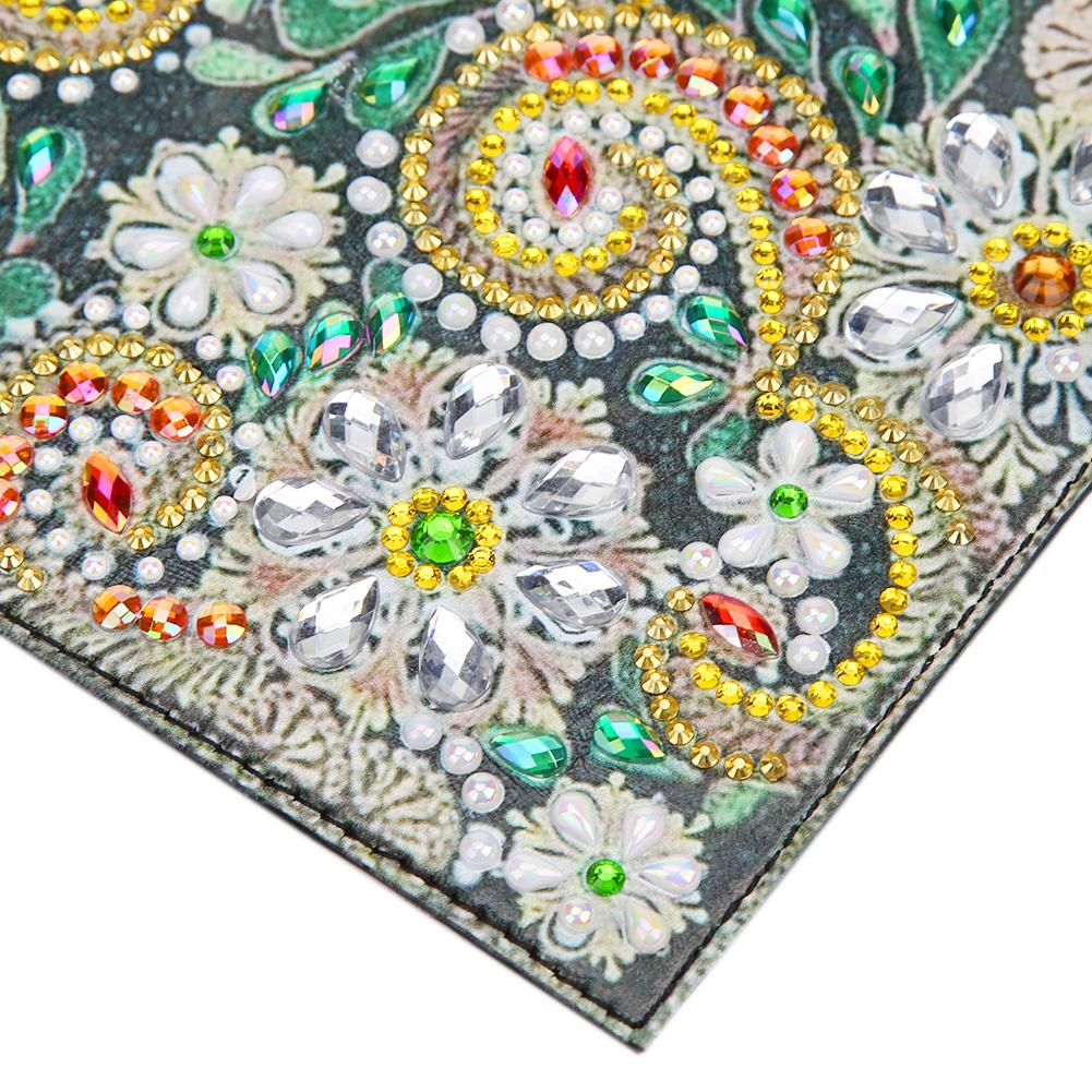 DIY Special Shaped Diamond Painting PU Leather Passport Protective Cover