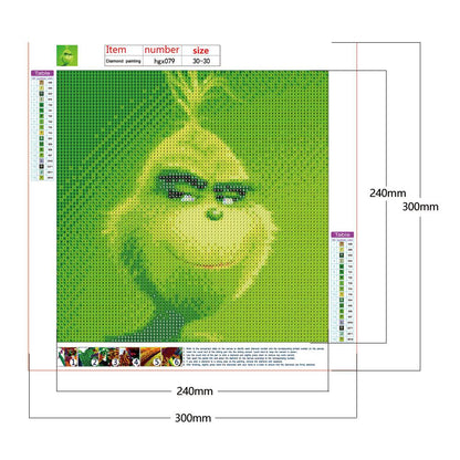 Grinch - Full Round Drill Diamond Painting 30*30CM