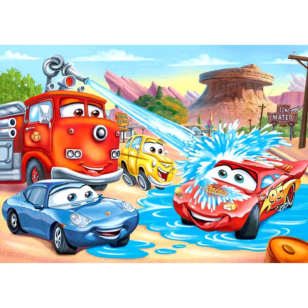 Cars - Full Round Drill Diamond Painting 40*30CM