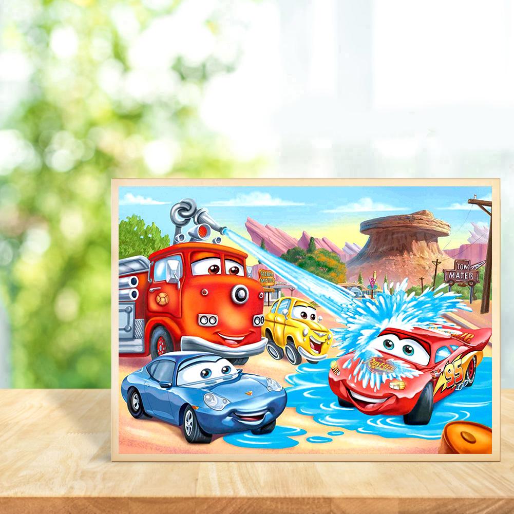 Cars - Full Round Drill Diamond Painting 40*30CM