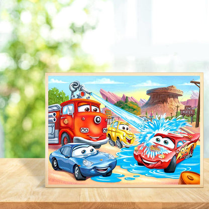 Cars - Full Round Drill Diamond Painting 40*30CM
