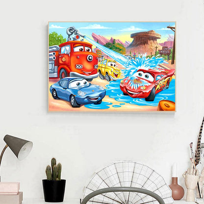 Cars - Full Round Drill Diamond Painting 40*30CM