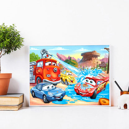 Cars - Full Round Drill Diamond Painting 40*30CM