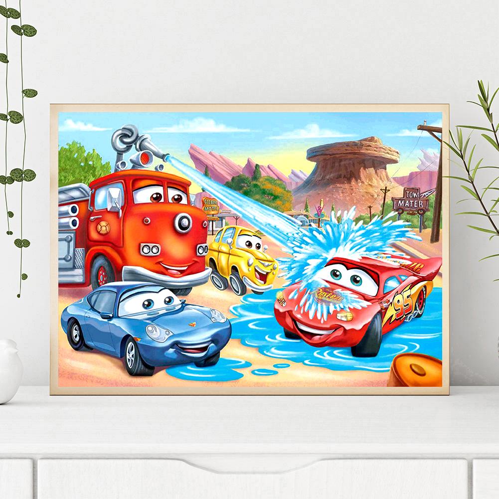 Cars - Full Round Drill Diamond Painting 40*30CM