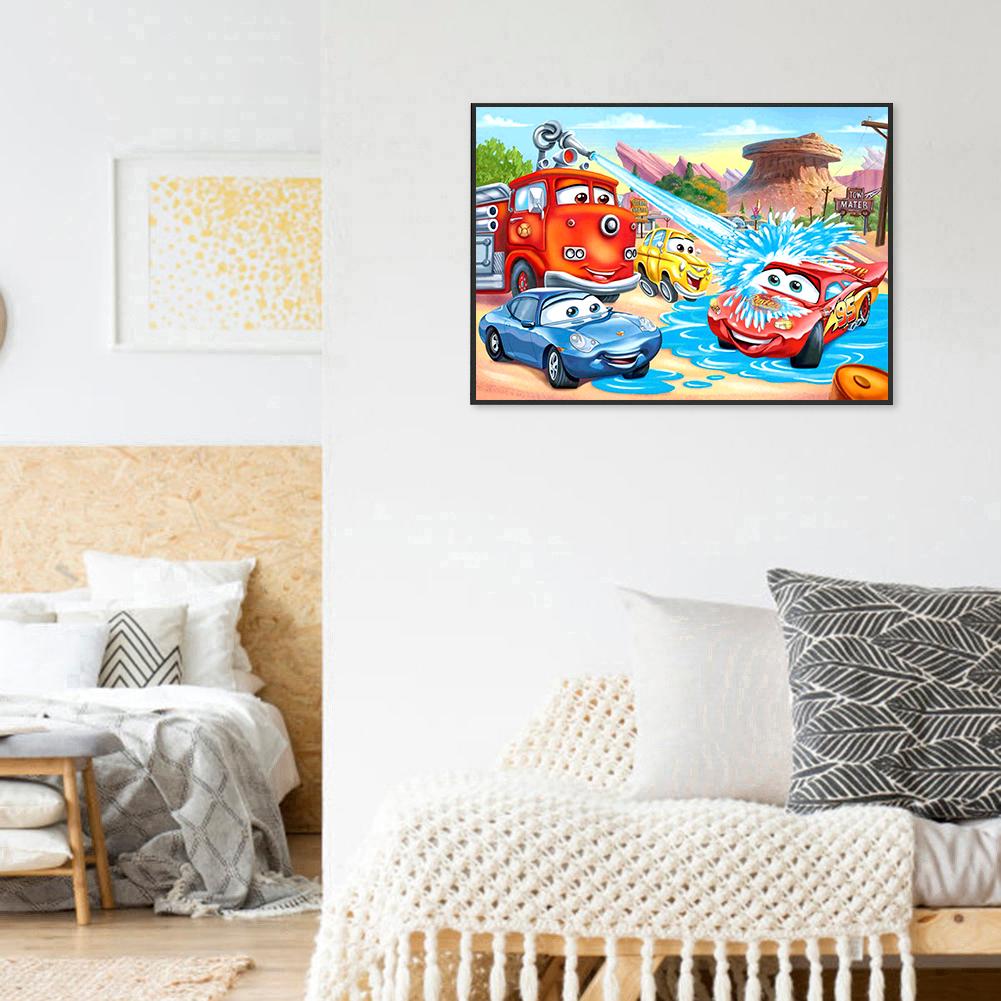 Cars - Full Round Drill Diamond Painting 40*30CM