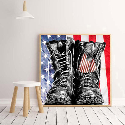 Shoes - Full Round Drill Diamond Painting 30X30CM