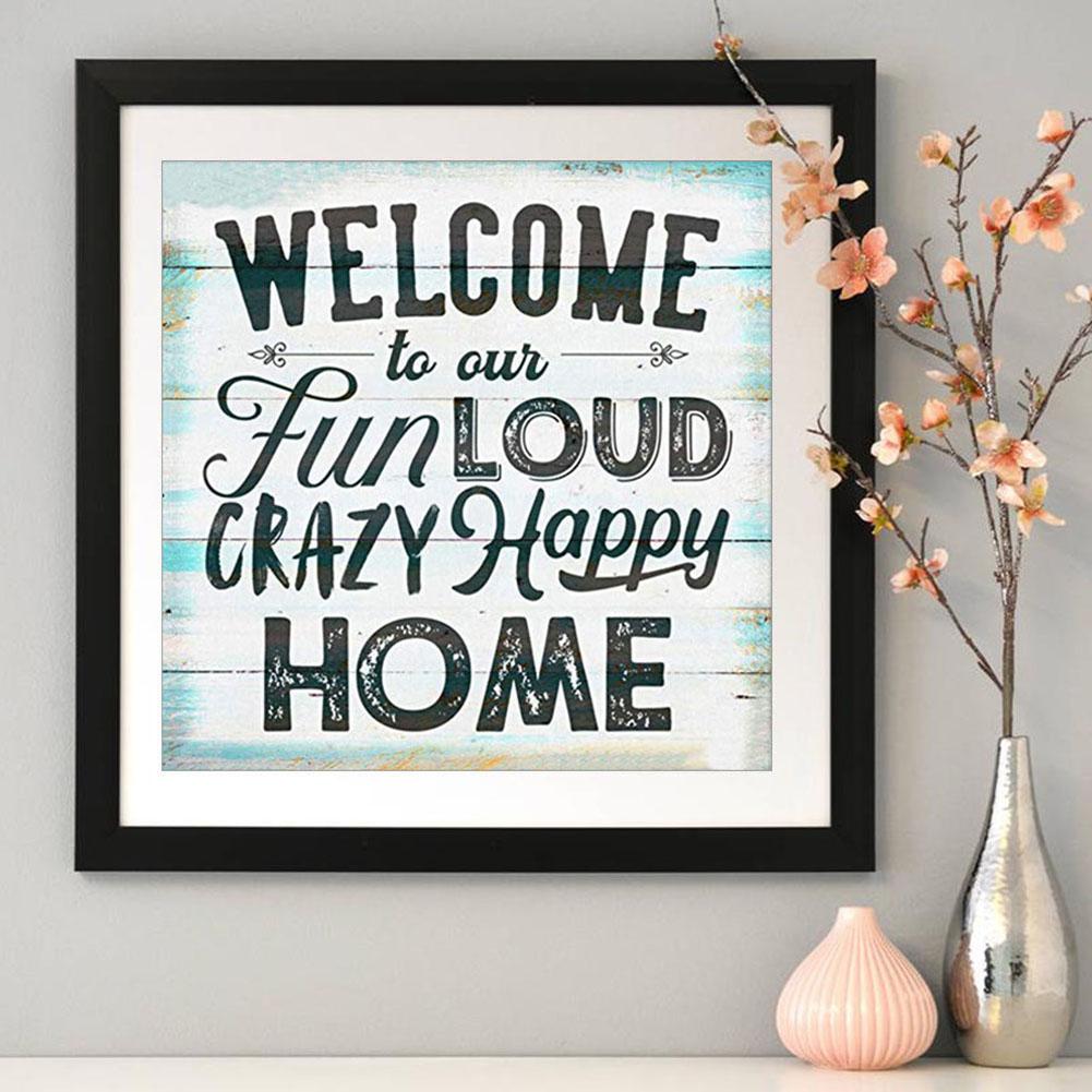 Words - Full Round Drill Diamond Painting 30*30CM