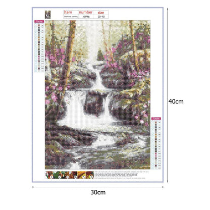 Landscape - Full Round Drill Diamond Painting 30*40CM