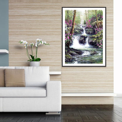 Landscape - Full Round Drill Diamond Painting 30*40CM