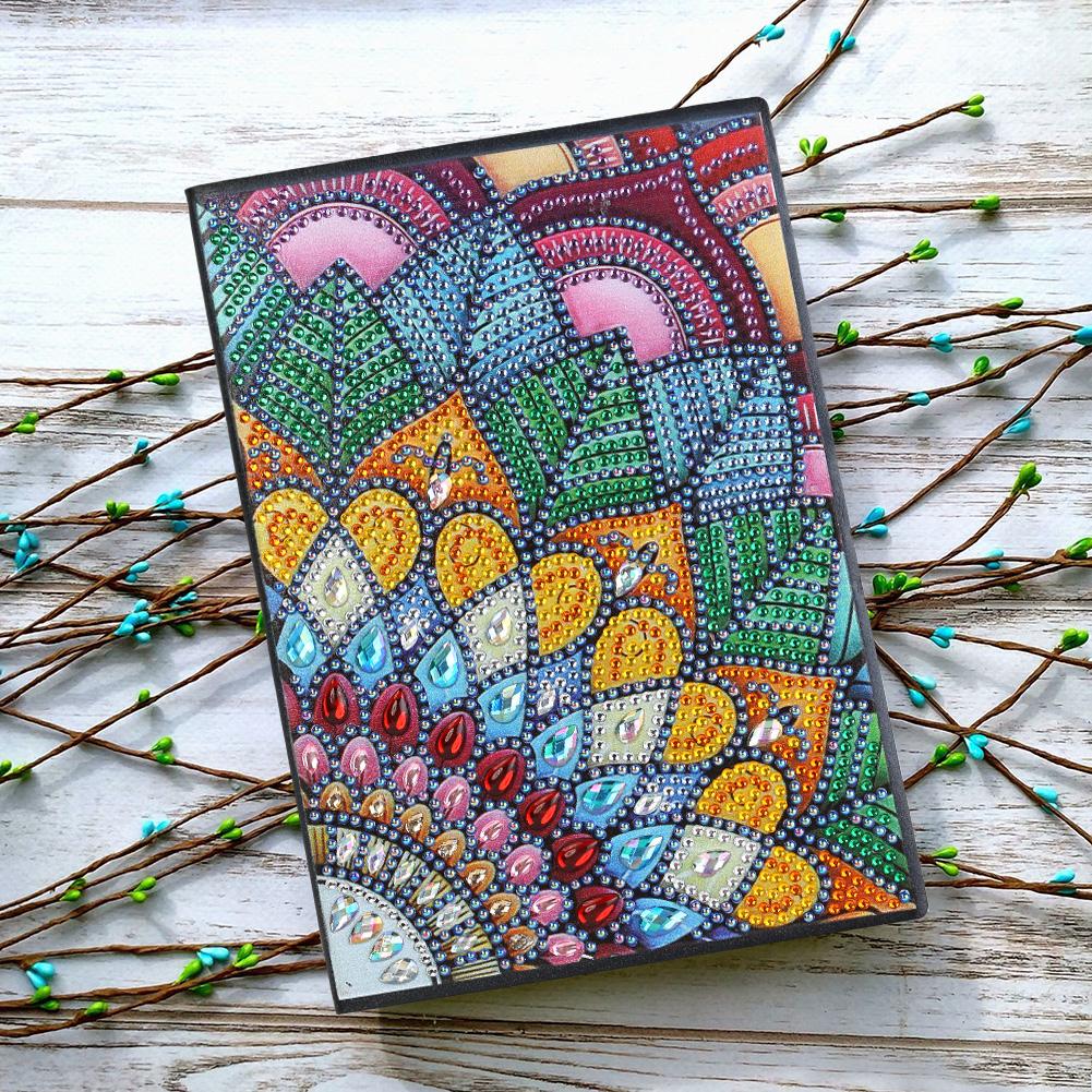 DIY Mandala Special Shaped Diamond Painting 50 Pages A5 Sketchbook Notebook