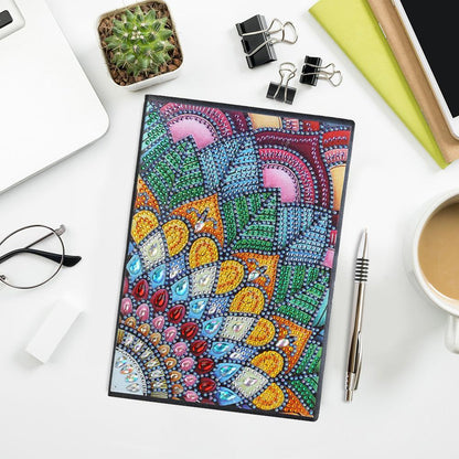 DIY Mandala Special Shaped Diamond Painting 50 Pages A5 Sketchbook Notebook