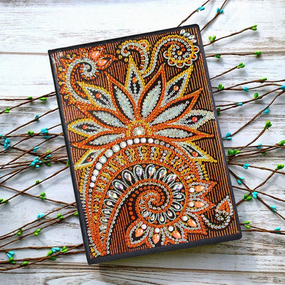 DIY Mandala Special Shaped Diamond Painting 50 Pages A5 Sketchbook Notepad