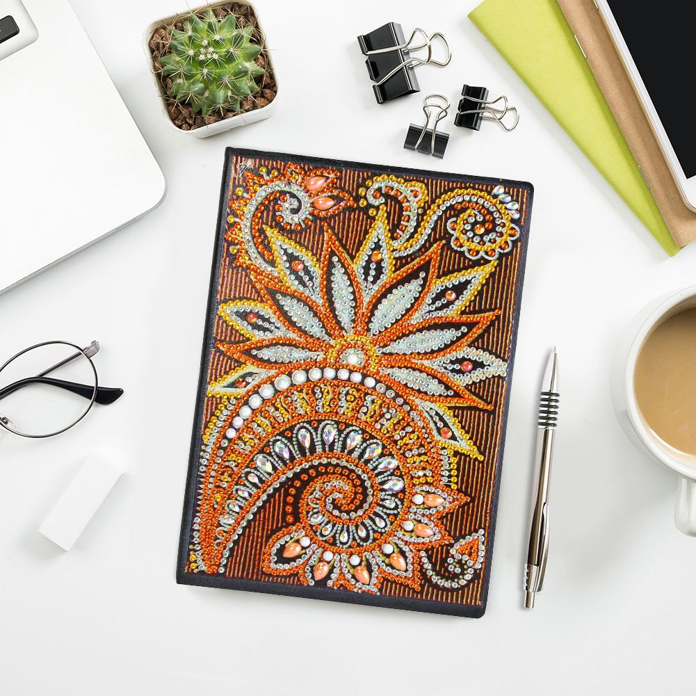 DIY Mandala Special Shaped Diamond Painting 50 Pages A5 Sketchbook Notepad